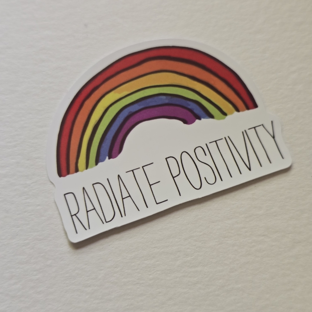 10/$10 Radiate Positivity Rainbow Sticker